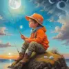Child Fishing Diamond Painting