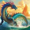 Chinese Ocean Dragon Diamond Painting