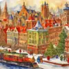 Christmas City Art Diamond Painting