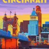 Cincinnati City Poster Diamond Painting