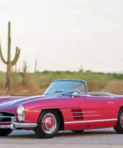 Classic Red Mercedes Diamond Painting