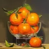 Clementine Fruit In Bowl Diamond Painting