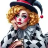Clown Girl Art Diamond Painting
