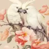 Cockatoo Couple Art Diamond Painting
