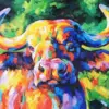 Colorful Bison Art Diamond Painting