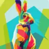 Colorful Bunny Diamond Painting