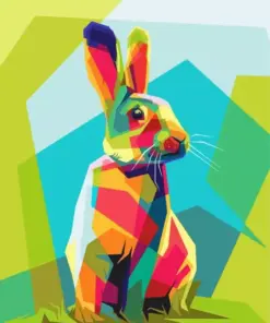 Colorful Bunny Diamond Painting