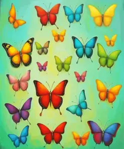 Colorful Butterflies Art Diamond Painting