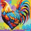 Colorful Chicken Art Diamond Painting