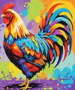 Colorful Chicken Art Diamond Painting