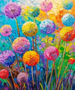Colorful Dandelions Art Diamond Painting