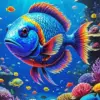 Colorful Fish In The Ocean Diamond Painting