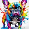 Colorful French Bulldog Diamond Painting