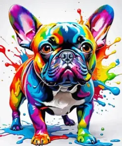 Colorful French Bulldog Diamond Painting