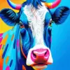 Colorful Highland Cow Art Diamond Painting