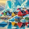Colorful Houses In Norway Diamond Painting