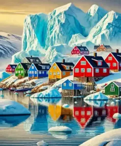 Colorful Houses In Norway Diamond Painting