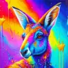 Colorful Kangaroo Art Diamond Painting