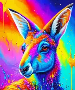 Colorful Kangaroo Art Diamond Painting