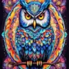 Colorful Mandala Owl Diamond Painting