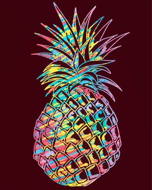 colorful pineapple fruit Diamond Paints Colorful Pineapple Fruit Diamond Painting