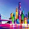 Colorful Skyscrapers Diamond Painting