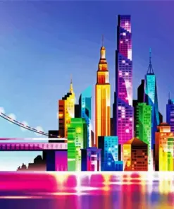 Colorful Skyscrapers Diamond Painting
