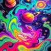 Colorful Space Art Diamond Painting