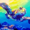 Colorful Tortoise Art Diamond Painting