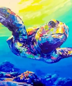 Colorful Tortoise Art Diamond Painting