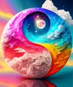 Colorful Yin Yang Diamond Painting