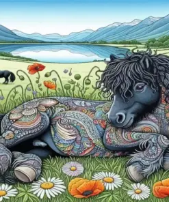 Cool Shetland Pony Diamond Painting