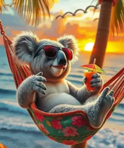 Cool Silly Koala Diamond Painting