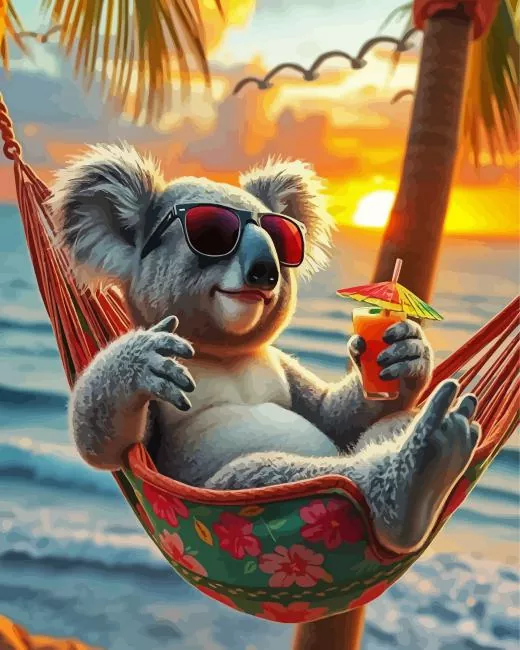 cool silly koala Diamond Dotz Cool Silly Koala Diamond Painting