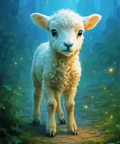 Cool Small Lamb Diamond Painting