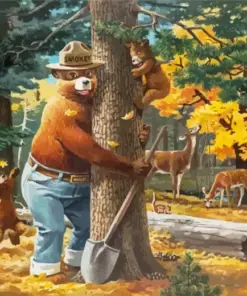 Cool Smokey Bear Art Diamond Painting
