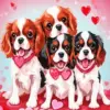 Cool Spaniel Puppies Diamond Painting