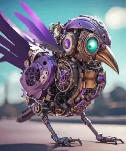Cool Steampunk Bird Diamond Painting