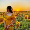 Cute Sunflower Girl Diamond Painting
