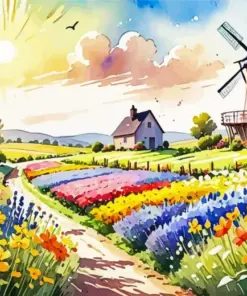 Farm Scenery Diamond Painting