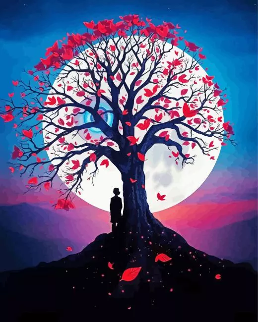 full moon silhouette Diamond Dotz Full Moon Silhouette Diamond Painting