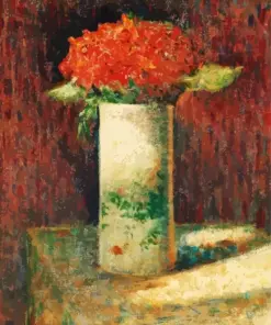 George Seurat Vase Of Flowers Diamond Painting