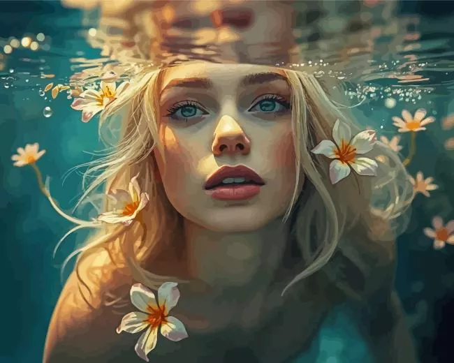girl underwater Diamond Dotz Girl Underwater Diamond Painting
