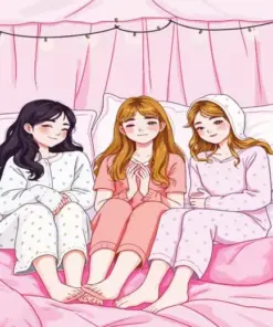 Girls Night Art Diamond Painting