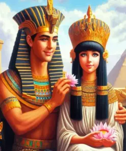 Giza Couple Art Diamond Painting