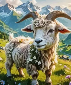 Goat Art Diamond Painting
