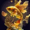Golden Fish Diamond Painting