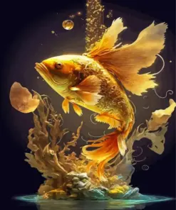 Golden Fish Diamond Painting