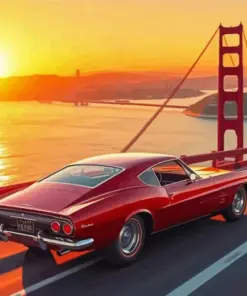 Golden Gate Car Diamond Painting