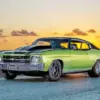 Green Chevelle Car Diamond Painting
